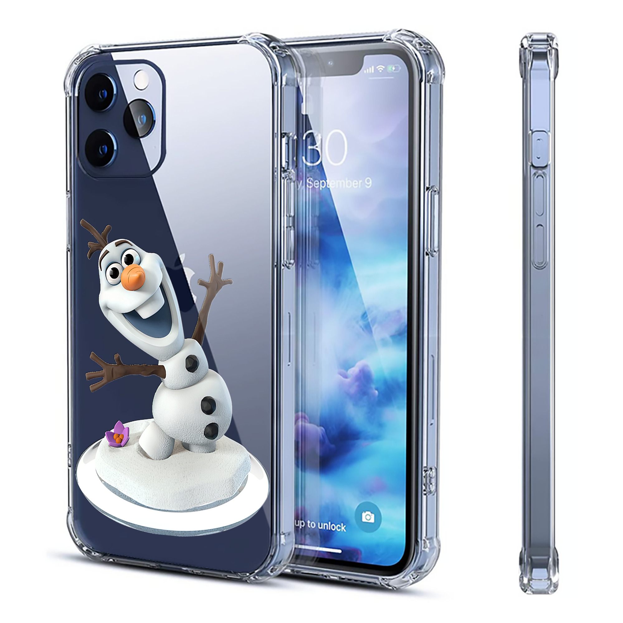 （画像用） アナと雪の女王 アンナ エルサ Frozen Anna Elsa 【iPhone 12シリーズ対応】透明スマホケース（クリアソフトケース）
